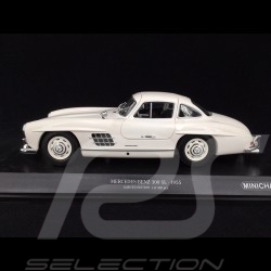 Mercedes 300 SL type W198 gullwing doors 1954 White 1/18 Minichamps 110037217