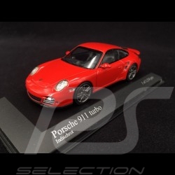 Porsche 911 type 997 Turbo phase II 2010 rouge indien indian red indischrot 1/43 Minichamps 400069000