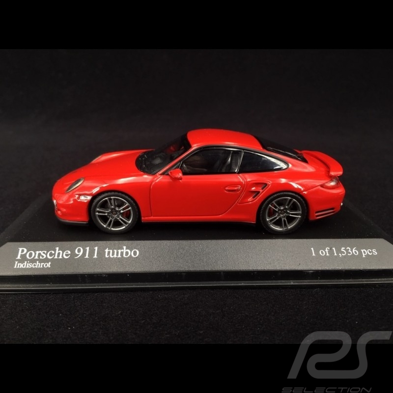 Porsche 911 type 997 Turbo phase II 2010 Indischrot 1/43 Minichamps 400069000