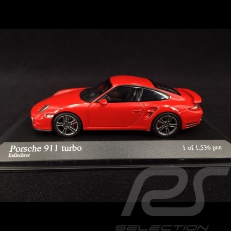 Porsche 911 type 997 Turbo phase II 2010 indian red 1/43 Minichamps 400069000