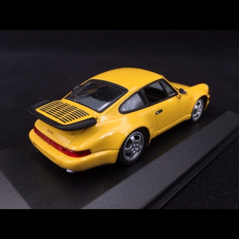 Porsche 911 Turbo type 964 1990 speed yellow 1/43 Minichamps 430069110