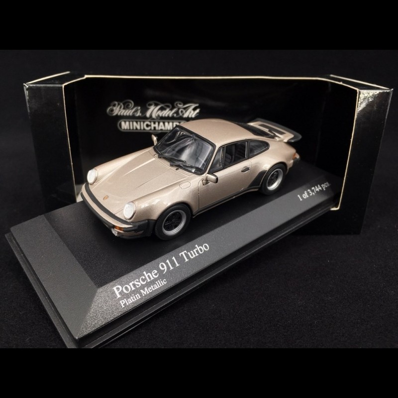 Porsche 911 Turbo type 930 1977 platin 1/43 Minichamps 430069008
