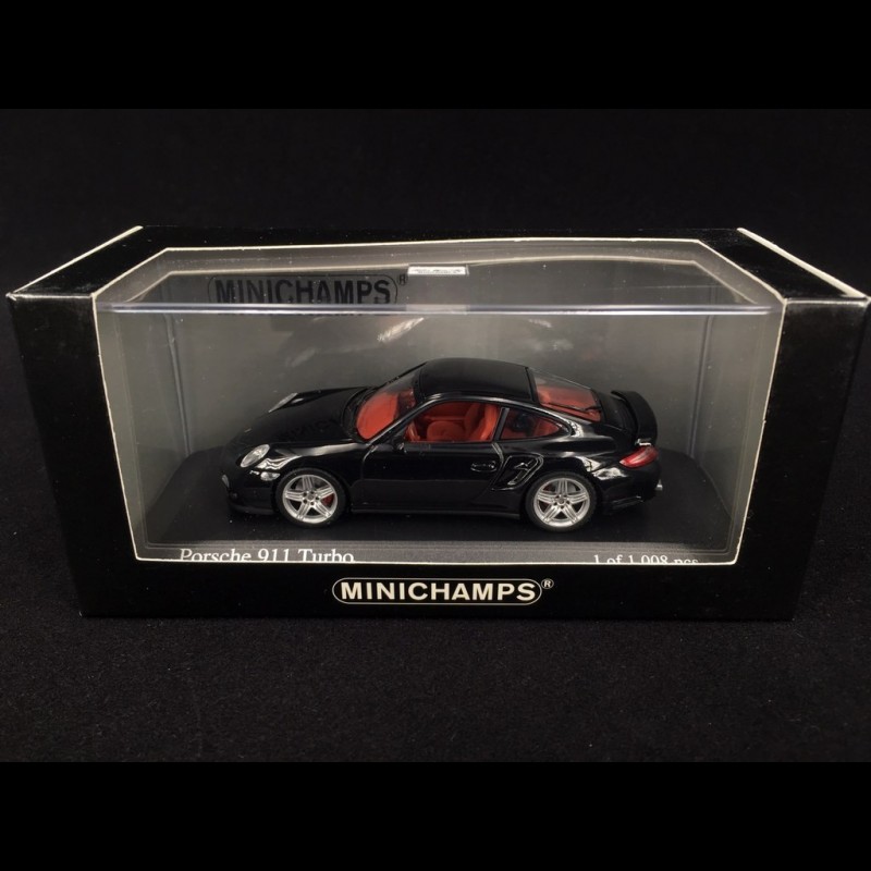Porsche 911 turbo type 997 Ph I 2006 black 1/43 Minichamps 400065200