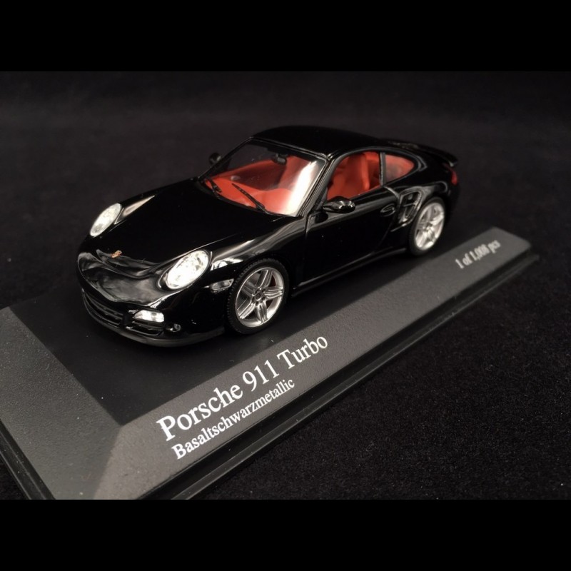 Porsche 911 turbo type 997 Ph I 2006 black 1/43 Minichamps 400065200