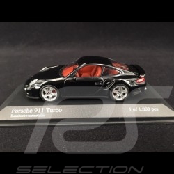 Porsche 911 turbo type 997 Ph I 2006 noire 1/43 Minichamps 400065200