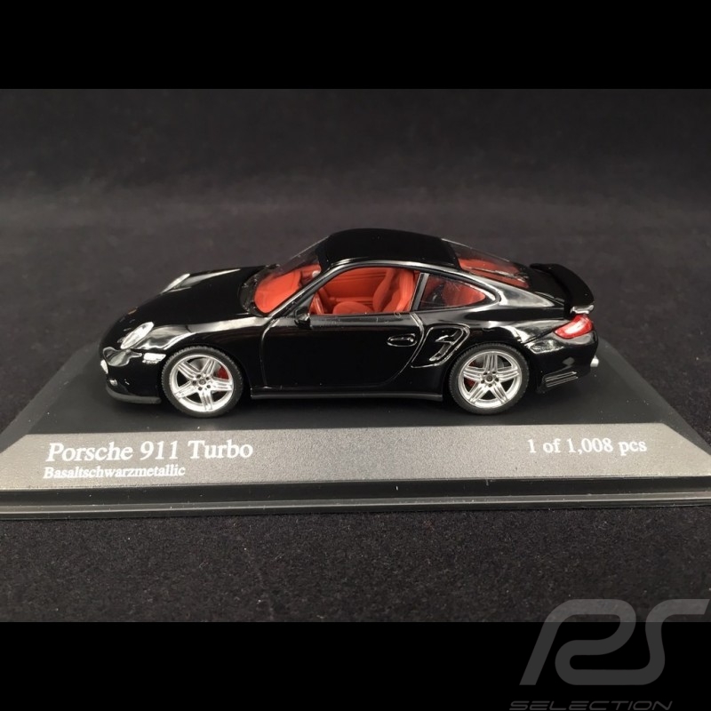 Porsche 911 turbo type 997 Ph I 2006 black 1/43 Minichamps 400065200