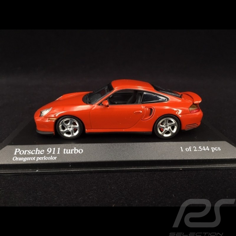 Porsche 911 Typ 996 Turbo 1999 orangerot perlcolor 1/43 Minichamps 430069308