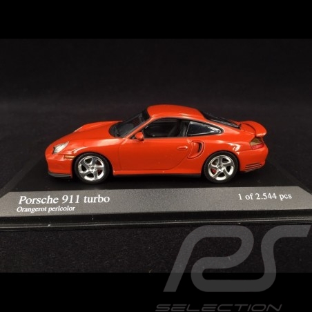 Porsche 911 Type 996 Turbo 1999 orange red pearl 1/43 Minichamps 430069308