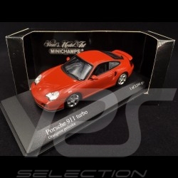 Porsche 911 Type Typ 996 Turbo 1999 rouge orange perlé red pearl orangerot perlcolor 1/43 Minichamps 430069308