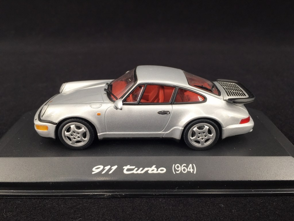 Porsche 911 Type 964 Turbo Silver Grey 1 43 Minichamps Wap Selection Rs