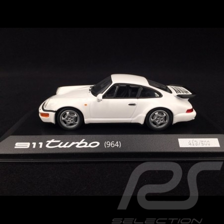 Porsche 911 Type Typ 964 Turbo Blanche White Weiß 1/43 Minichamps WAP0205030AVKK