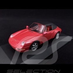 Porsche 911 Type 993 Carrera Cabriolet raspberry red 1/43 Minichamps 430063042