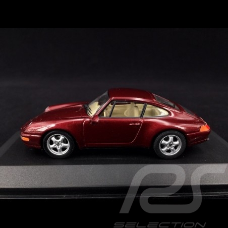 Porsche 911 Type 993 1994 bordeaux red 1/43 Minichamps 430063001