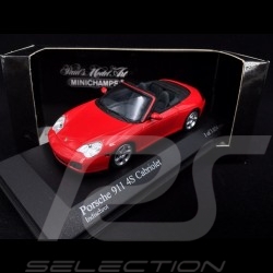 Porsche 911 Type 996 Carrera 4S Cabriolet 2003 guards red 1/43 Minichamps 400062831