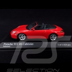 Porsche 911 Type 996 Carrera 4S Cabriolet 2003 guards red 1/43 Minichamps 400062831