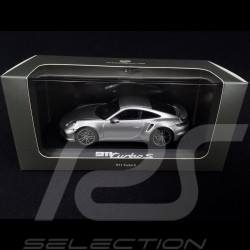 Porsche 911 type 992 Turbo S 2020 1/43 Minichamps WAP0201780K Gris GT Silver Grey Silbergrau metallic metallise