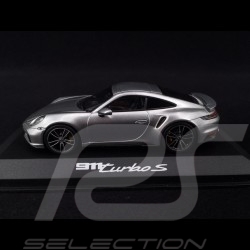 Porsche 911 type 992 Turbo S 2020 1/43 Minichamps WAP0201780K Gris GT Silver Grey Silbergrau metallic metallise