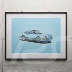 Porsche 804 Grosser Preis von Frankreich reproduction d'une affiche originale de Erich Strenger