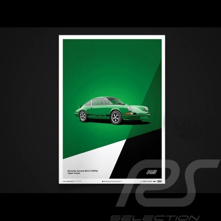 Porsche Poster 911 Carrera RS 1973 Viper green
