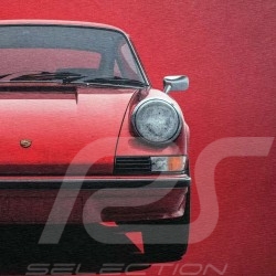 Porsche Poster 911 Carrera RS 1973 rouge Bahia red rot