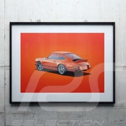 Porsche 804 Grosser Preis von Frankreich reproduction d'une affiche originale de Erich Strenger
