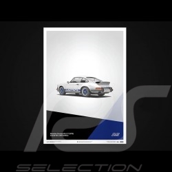 Porsche 804 Grosser Preis von Frankreich reproduction d'une affiche originale de Erich Strenger