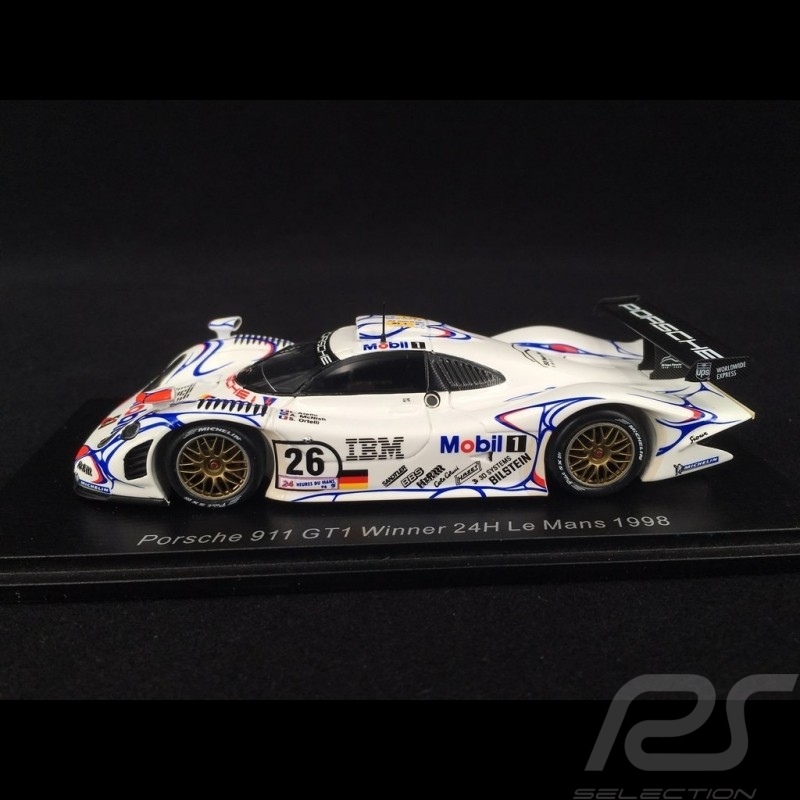 Porsche 911 GT1 Sieger Le Mans 1998 n° 26 1/43 Spark 43LM98