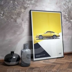 Porsche Poster 911 Carrera RS 1973 light yellow