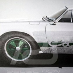 Porsche Poster 911 Carrera RS 1973 Blanche White Weiß Colors of Speed