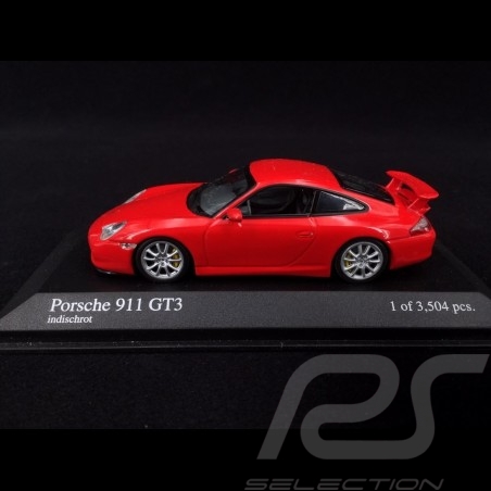 Porsche 911 GT3 type 996 2003 rouge Indien 1/43 Minichamps 400062020 Guards red Indischrot