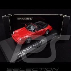 Porsche 964 Carrera 2 Cabriolet 1990 rouge 1/43 Minichamps 430067330