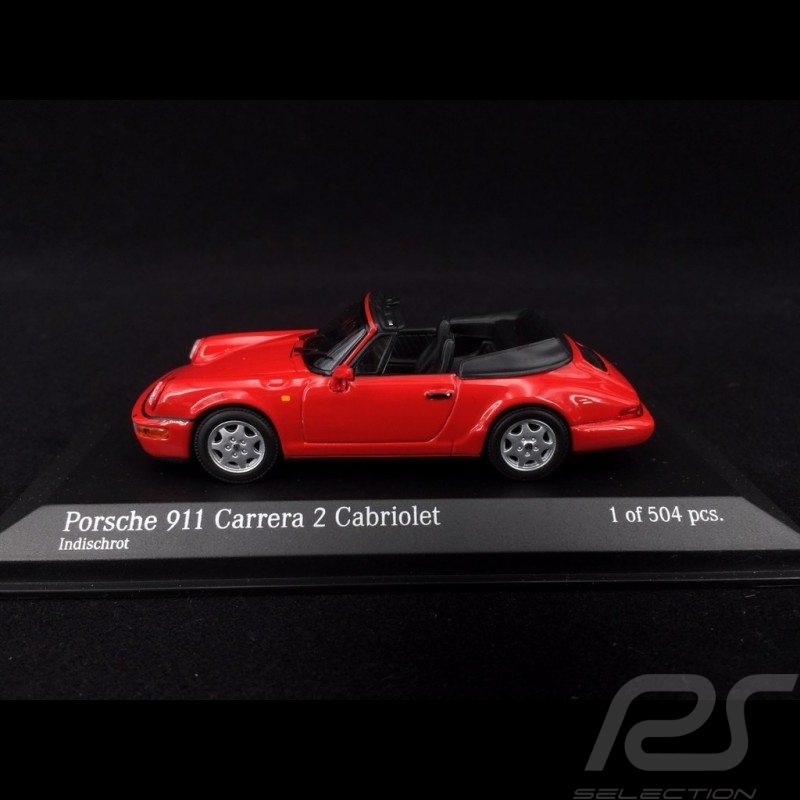 Porsche 964 Carrera 2 Cabriolet 1990 rot 1/43 Minichamps 430067330