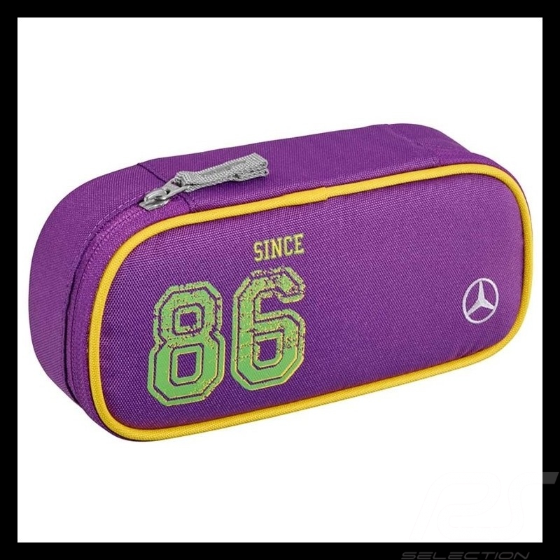 Trousse Mercedes à stylo enfant pencil case children federmäppchen kinder polyester / nylon violette purple lila Mercedes-Benz B