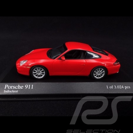 Porsche 911 type 996 2001 rouge Indien 1/43 Minichamps 400061024 guards red Indischrot