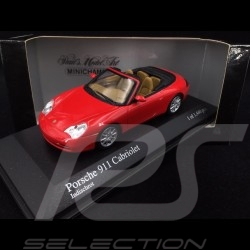 Porsche 996 Carrera Cabriolet 2001 rouge 1/43 Minichamps 400061034 guards red Indischrot