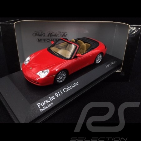 Porsche 996 Carrera Cabriolet 2001 rouge 1/43 Minichamps 400061034