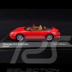 Porsche 996 Carrera Cabriolet 2001 rouge 1/43 Minichamps 400061034