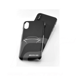 Coque de téléphone Mercedes AMG GT phone case for iPhone X / XS fluorescent fluoreszierend and black schwarz pour iPhone X / XS 