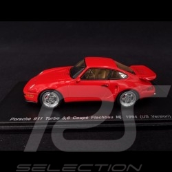 Porsche 911 typ 964 Turbo 3.6 Coupé Flachbau Mj. 1994 Indischrot US Version 1/43 Spark MAP02002010 Guards red Indischrot