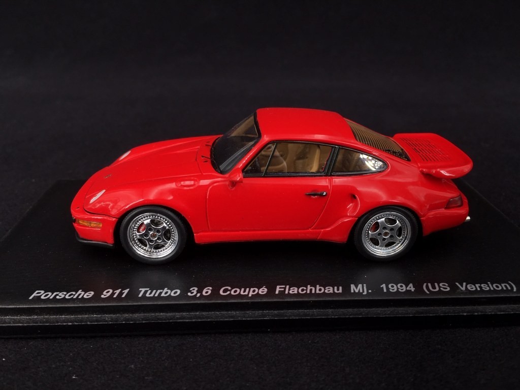 Porsche 911 Type 964 Turbo 3 6 Coupe Flachbau Mj 1994 Guards Red Us Version 1 43 Spark Map0010 Selection Rs