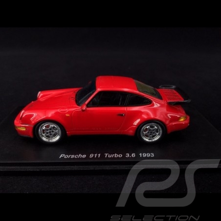 Porsche 911 type 964 Turbo 3.6 1993 rouge Indien 1/43 Spark S2034