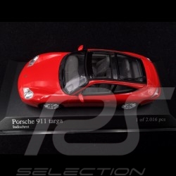 Porsche 911 type 996 Targa 2001 rouge Indien 1/43 Minichamps 400061060 guards red Indischrot