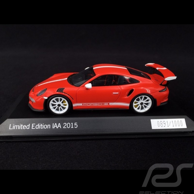 Porsche 911 typ 991 GT3 RS IAA 2015 lavaorange 1/43 Spark WAX02020013