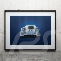 Porsche 804 Grosser Preis von Frankreich reproduction d'une affiche originale de Erich Strenger