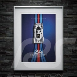 Poster Porsche 917 K Martini vainqueur winner sieger 24h le Mans 1971 n° 22 Edition limitée