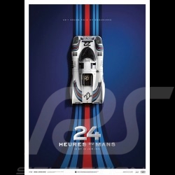 Poster Porsche 917 K Martini vainqueur winner sieger 24h le Mans 1971 n° 22 Edition limitée