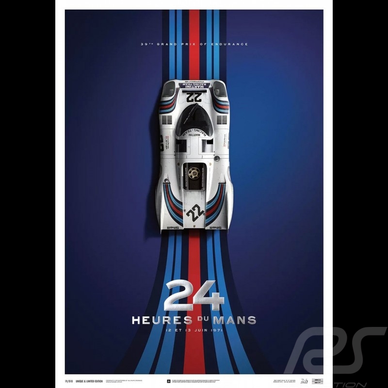 Porsche 804 Grosser Preis von Frankreich reproduction d'une affiche originale de Erich Strenger