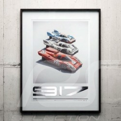 Porsche 804 Grosser Preis von Frankreich reproduction d'une affiche originale de Erich Strenger