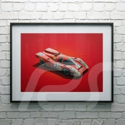 Porsche 804 Grosser Preis von Frankreich reproduction d'une affiche originale de Erich Strenger