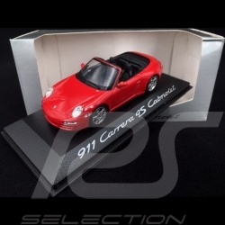 Porsche 997 Carrera 4S Cabriolet  2005 red 1/43 Minichamps WAP02015316